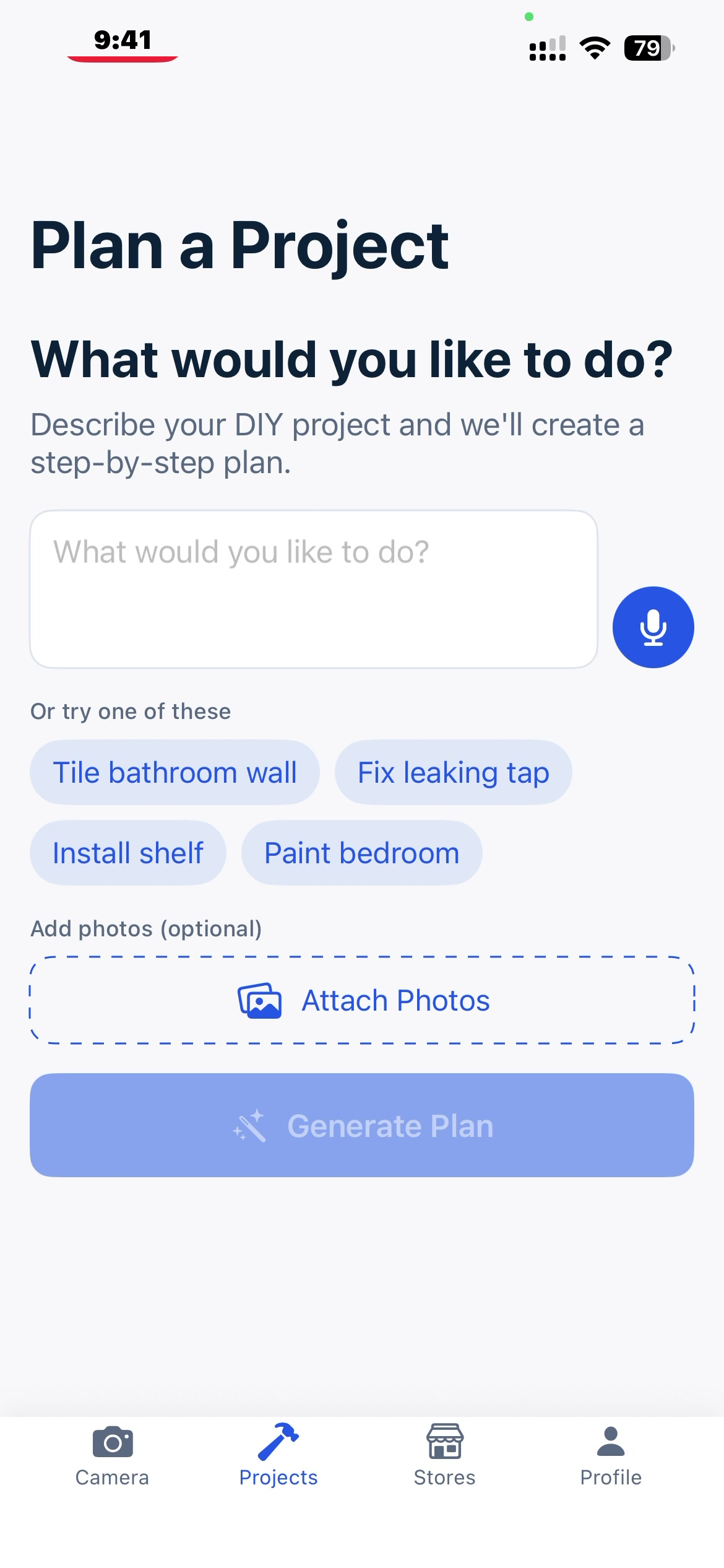 Plan a project